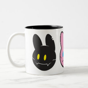 Hasen-Kaffeetasse Zweifarbige Tasse