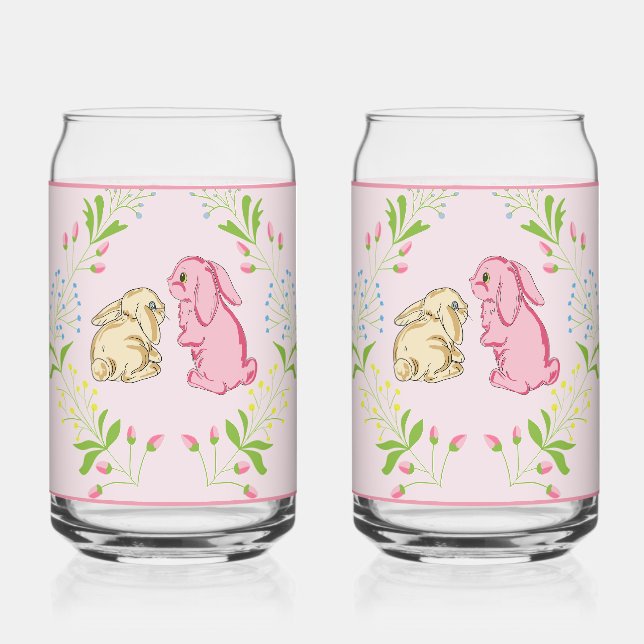 Hasen-Kranz Rosa Glas (Vorderseite)