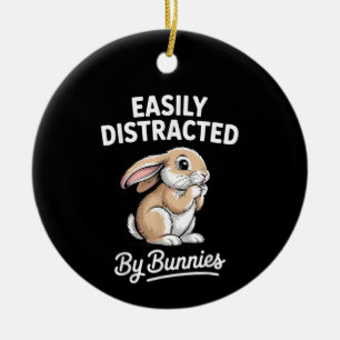 Hasen Kunst Süße Kaninchen Hase Design Männer Frau Keramik Ornament
