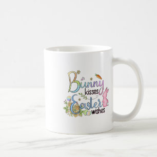 Hasen Küsschen Osterwünsche Tee-Geschenk Kaffeetasse