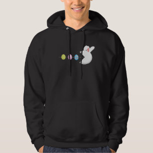Hasen-Oster-Ei-Gamer Farbige Eier Gaming-Spiel Hoodie