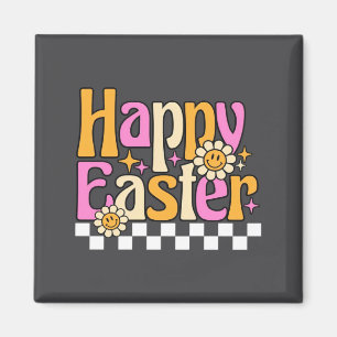 Hasen Pastell Frühling Suche Eier Kaninchen Frohe Magnet