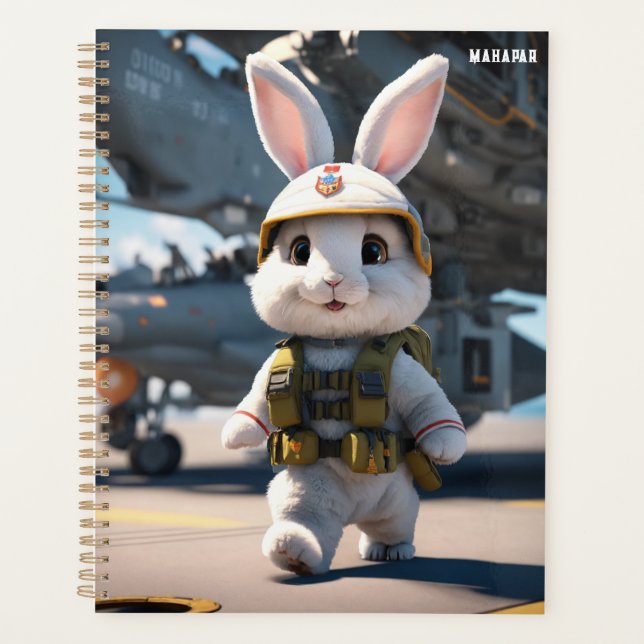 "Hasen-Pilot auf Deck" 🐰 Planer (Vorderseite)