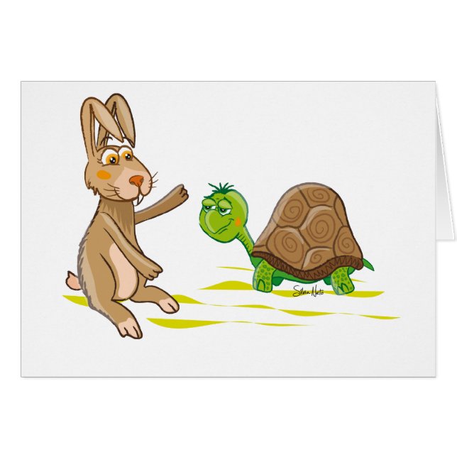Hasen und Schildkröte (Vorderseite (Horizontal))