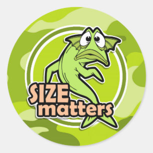 Hasenfischerei; hellgrüne Camouflage, Tarnung Runder Aufkleber