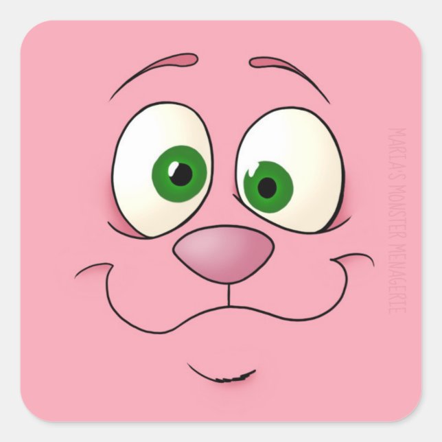 Hasengesicht, Aufkleber (Vorderseite)