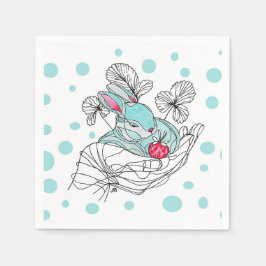 Hasenhand-Taschentuch Serviette