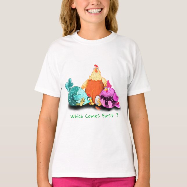 Hasenhühner, die Eier zum Hut Gewartet haben - Eig T-Shirt (Vorderseite)