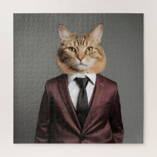 Hasenkatze im Anzug