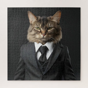 Hasenkatze im Anzug