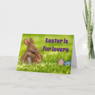 Hasenliebhaber zu Ostern Karte
