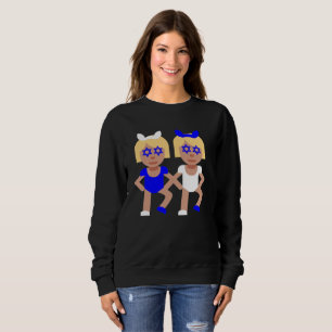 Hasenohren hanukkah Frauen Sweatshirt