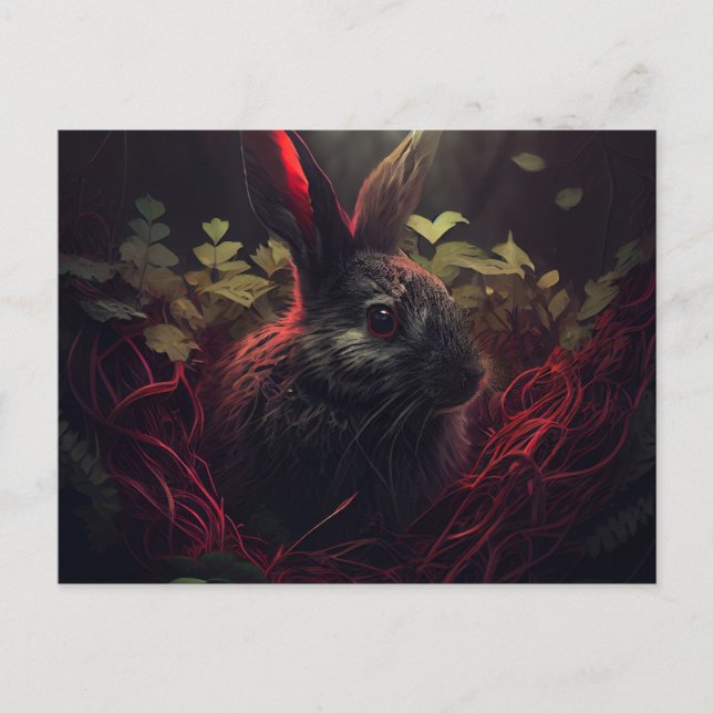 Hasenpostkarten Postkarte (Vorderseite)