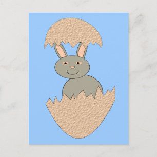 Hasenschlaf aus der bizarren Eierkarte Postkarte