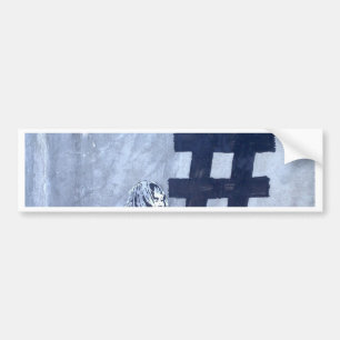 Hash tag Graffiti Autoaufkleber