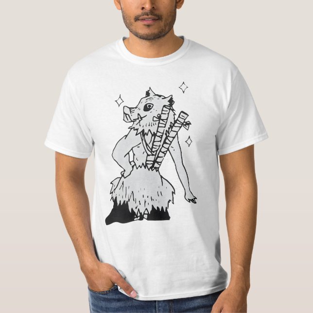 Hashibira Inosuke Cartoon T-Shirt (Vorderseite)
