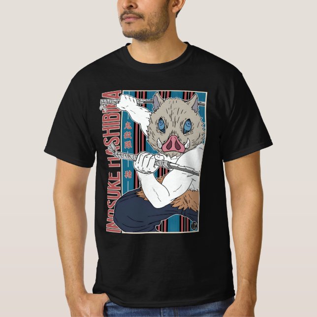 Hashibira Inosuke zeichn Cartoon T-Shirt (Vorderseite)