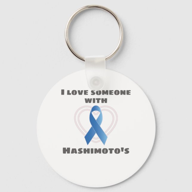 Hashimotos Awareness Liebe Jemand mit Hashimoto's Schlüsselanhänger (Vorderseite)