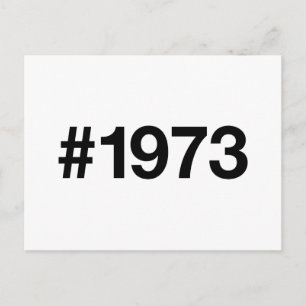 Hashtag 1973 52 Jahre Geburtstag Postkarte