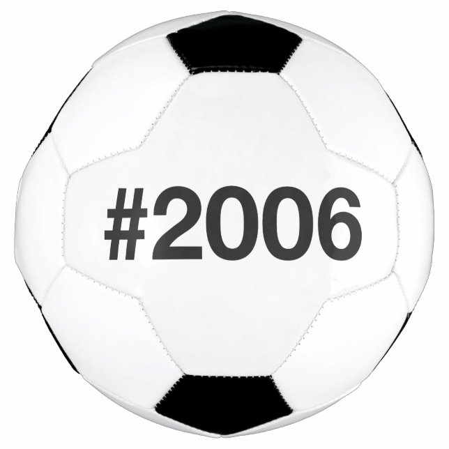Hashtag 2006 19 Geburtstag Fußball (Vorderseite)