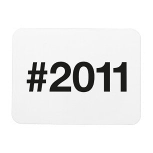 Hashtag 2011 14 Geburtstag Magnet