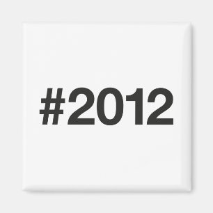 Hashtag 2012 13 Geburtstag Magnet