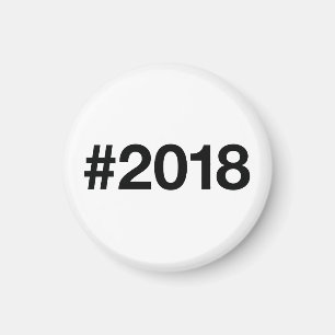 Hashtag 2018 7 Geburtstag Magnet