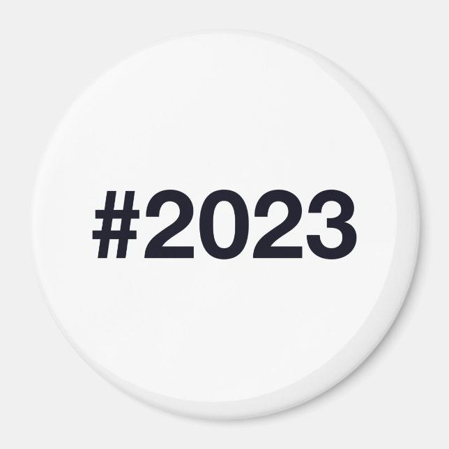 Hashtag 2023 magnet (Vorne)