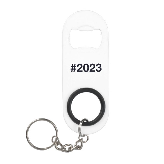 Hashtag 2023 mini flaschenöffner (Vorderseite)
