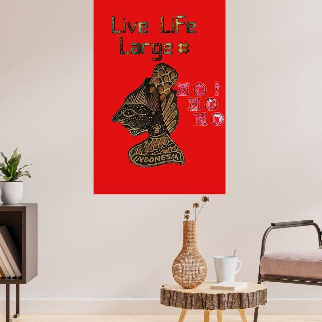 Hashtag 3D Indonesien Live Life Grosses HOharo Poster (Wohnzimmer 3)