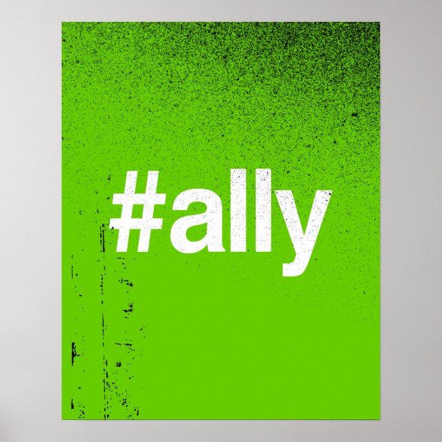 HASHTAG ALLY POSTER (Vorne)