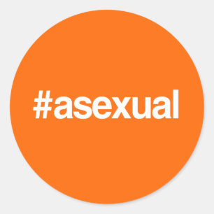HASHTAG ASEXUELL RUNDER AUFKLEBER