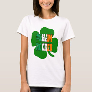 Hashtag beschämt Text Irish St Patricks T-Shirt