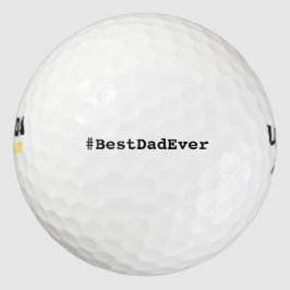 Hashtag Bester Vater je Golfball