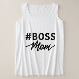 Hashtag #BOSS MAMA Show, die Chef ist Große Größe T-Shirt