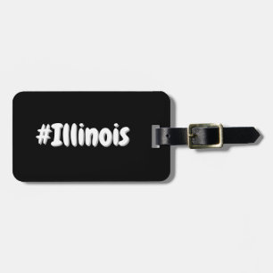 Hashtag Bundesstaat Illinois IL Gepäckanhänger