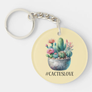 Hashtag Cactuslove Schlüsselanhänger