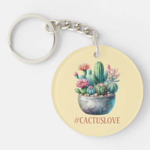 Hashtag Cactuslove Schlüsselanhänger