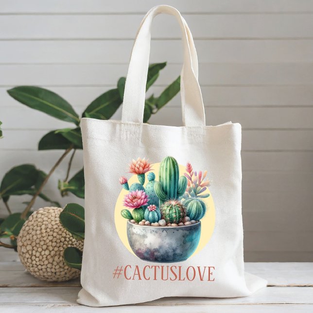 Hashtag Cactuslove Tragetasche (Von Creator hochgeladen)