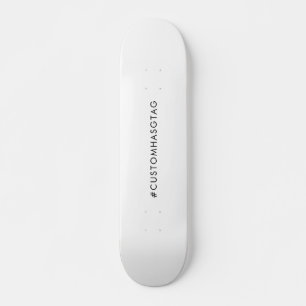 Hashtag Deine moderne trendige Social-Media-Kunst Skateboard