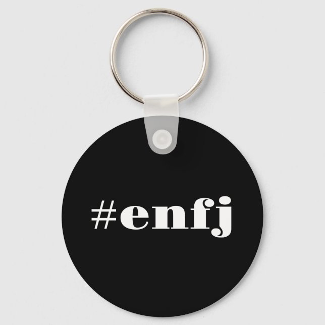 Hashtag enfj Persönlichkeitsstolz Schlüsselanhänger (Vorderseite)