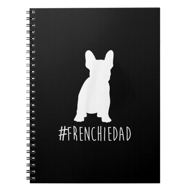 Hashtag Frenchdad French Bulldog Notizblock (Vorderseite)