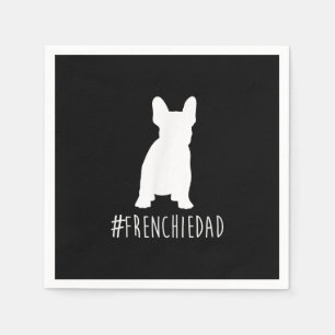 Hashtag Frenchdad French Bulldog Serviette