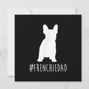 hashtag frenchie Papa Französisch Bulldog Papa Feiertagskarte