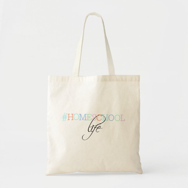 Hashtag Homeschool Leben-Taschen-Tasche Tragetasche (Vorne)
