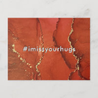Hashtag ich vermisse Ihre Hugs Red & Gold Liquid A