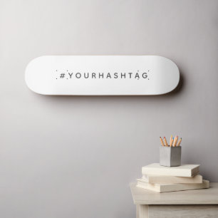 Hashtag Ihre modernen Trends in den sozialen Med Skateboard