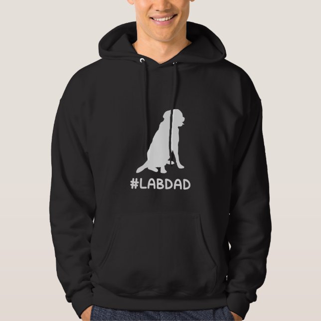 Hashtag Labrador-Vater-T - Hoodie (Vorderseite)