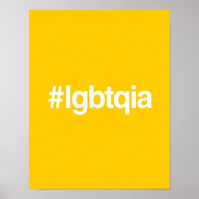 HASHTAG LGBTQIA POSTER (Vorne)
