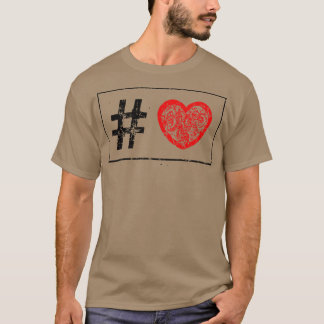 Hashtag-Liebe T-Shirt